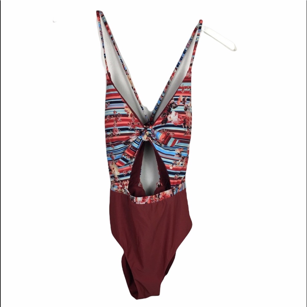 BCA by REBECCA VIRTUE cutout one piece swimsuit